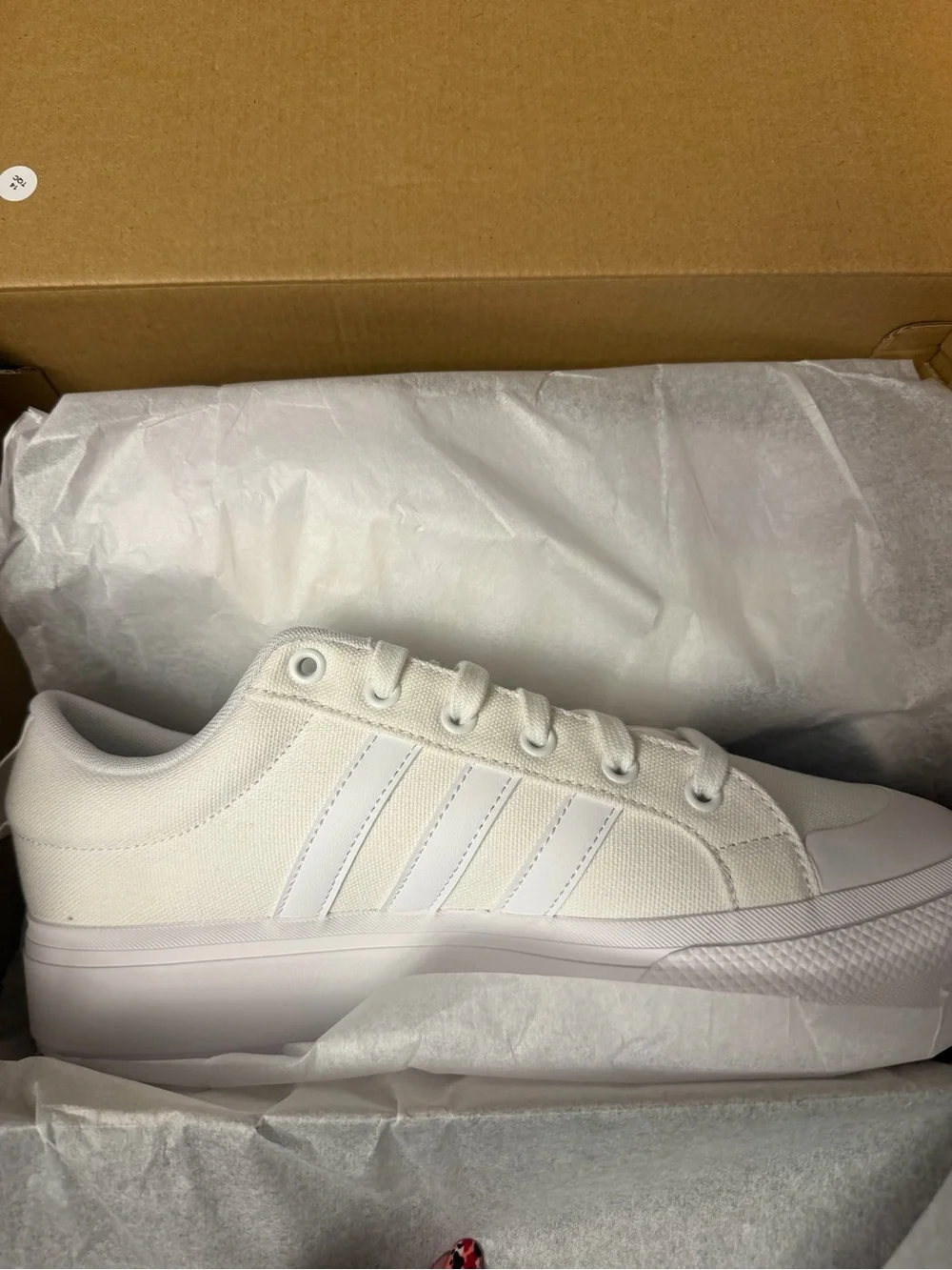 adidas Women’s White Low-Top Canvas Sneaker